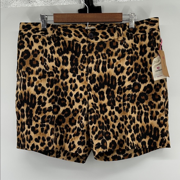 Daniel Cremieux Pants - Daniel Cremieux Animal Print Shorts high waisted Shorts with Pockets Size 14 NWT